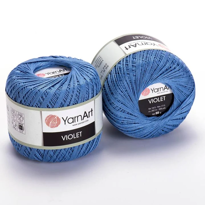 YarnArt Violet Cotton Yarn 50 g