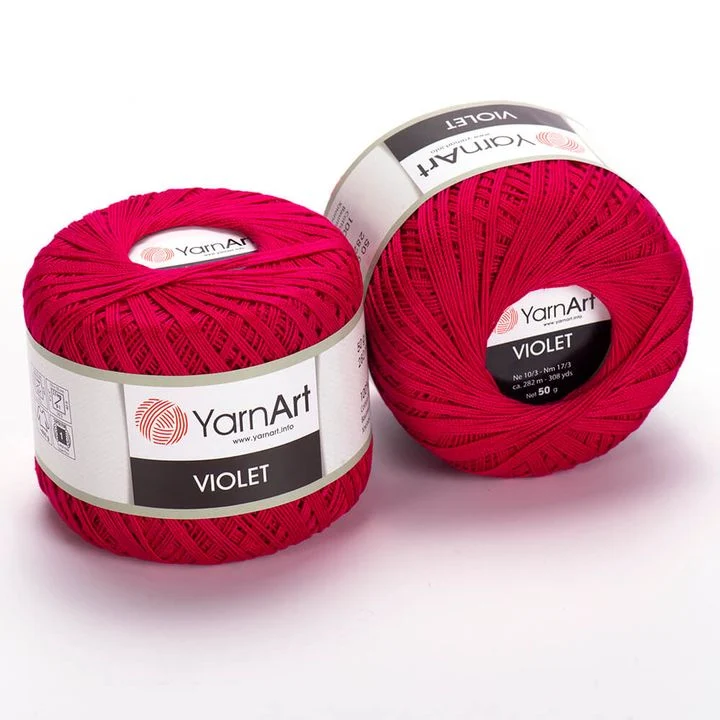 YarnArt Violet Cotton Yarn 50 g