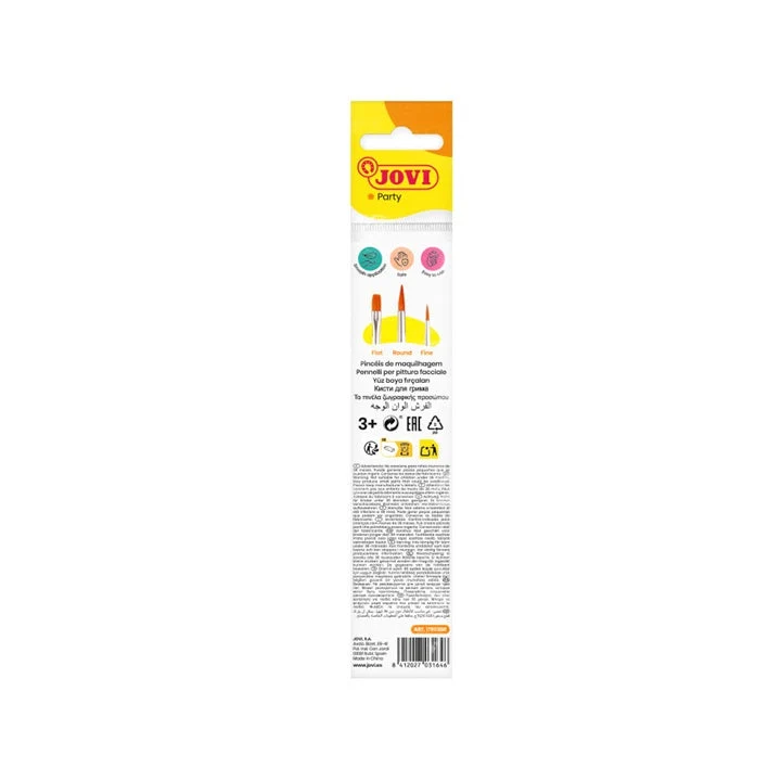 JOVI Face Paint Brush Set of 3