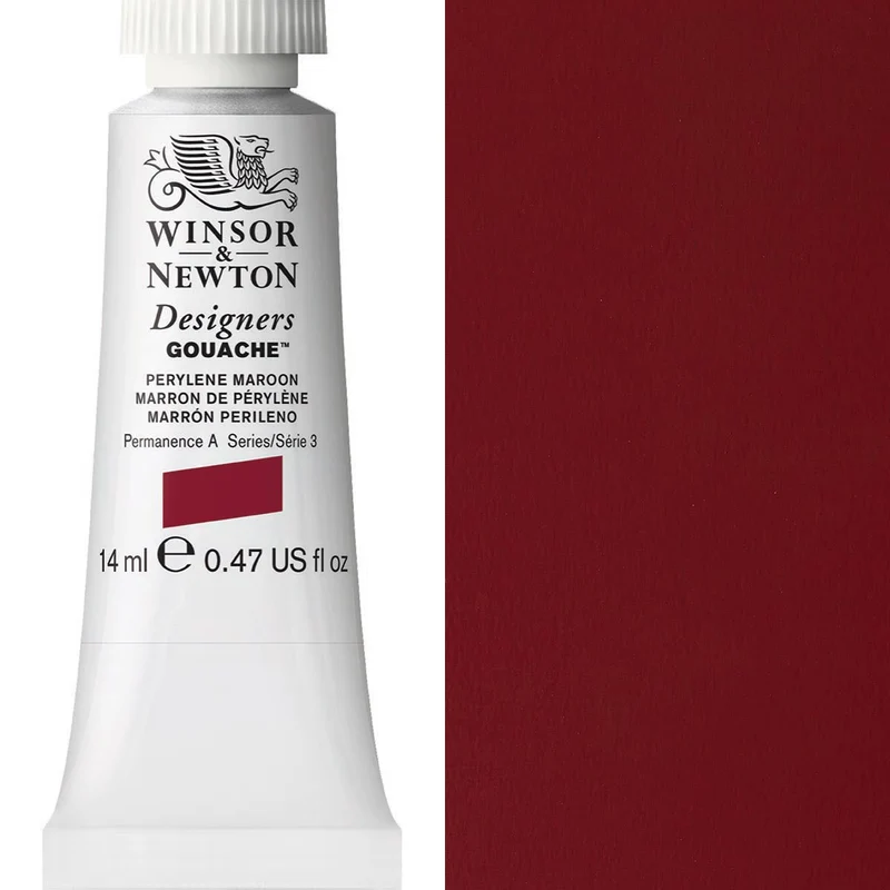 Winsor and Newton - Designers Gouache - 14ml - Perylene Maroon