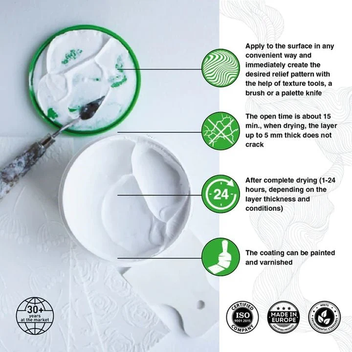 Kompozit White Fine-Grain Texture Paste