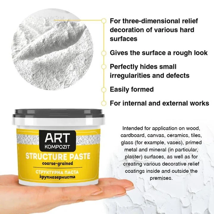 Kompozit White Coarse-Grain Texture Paste