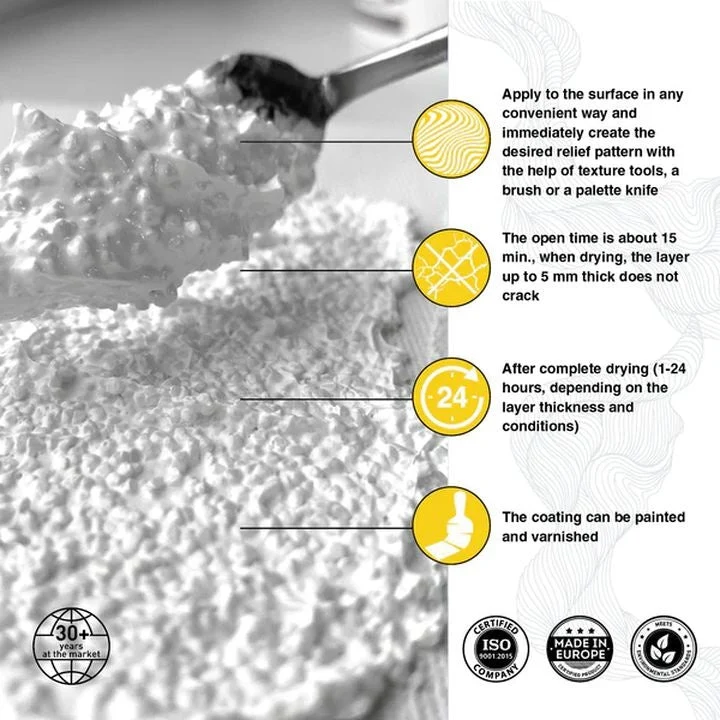 Kompozit White Coarse-Grain Texture Paste