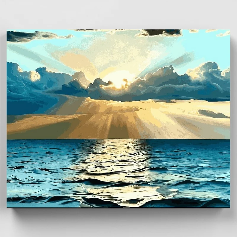 "Golden Paradise" Paint by Numbers Kit