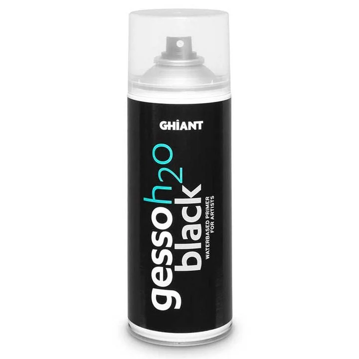 Ghiant Gesso H2O Spray Primer 400 ml, Black