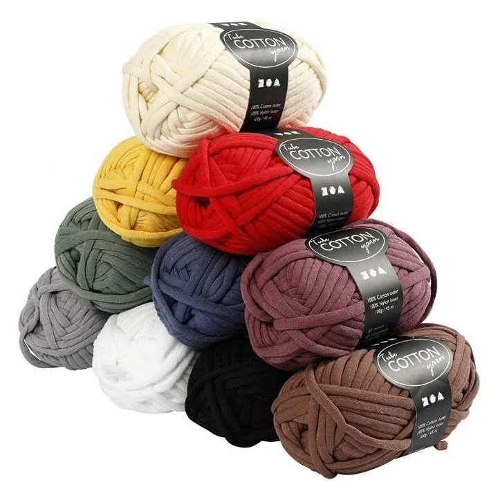 Cotton Tubular Yarn, Filled, 100 g