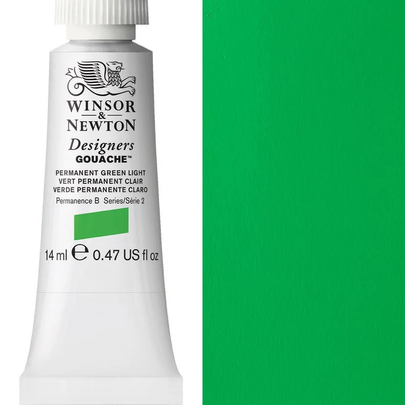 Winsor and Newton - Designers Gouache - 14ml - Permanent Green Light