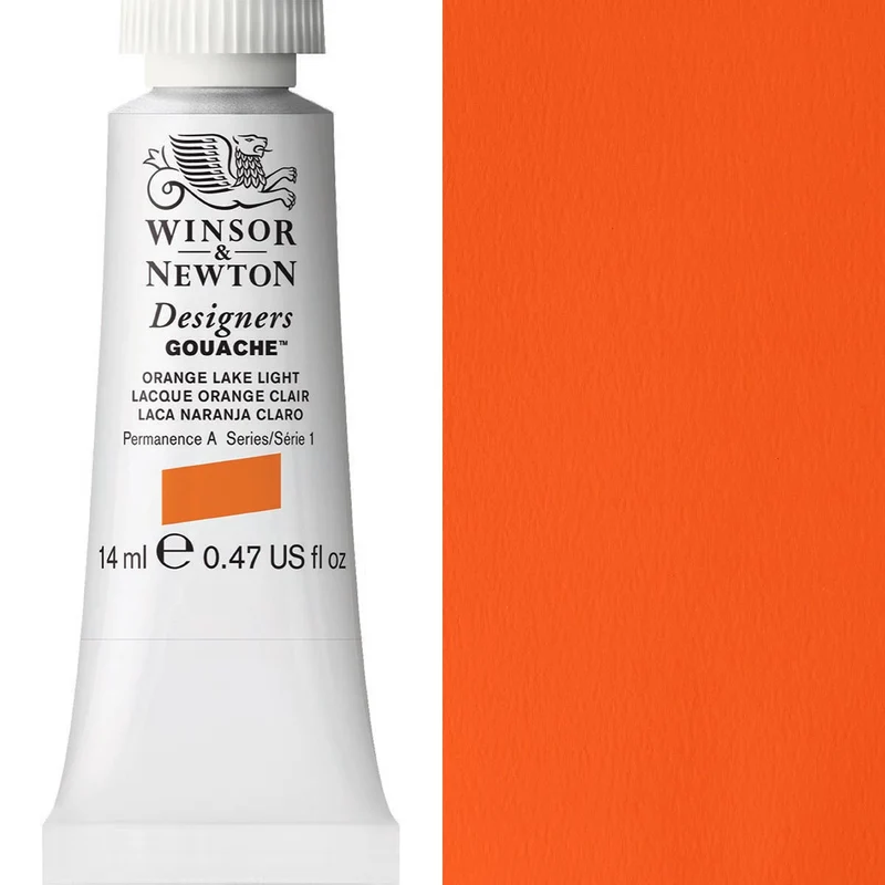 Winsor and Newton - Designers Gouache - 14ml - Orange Lake Light