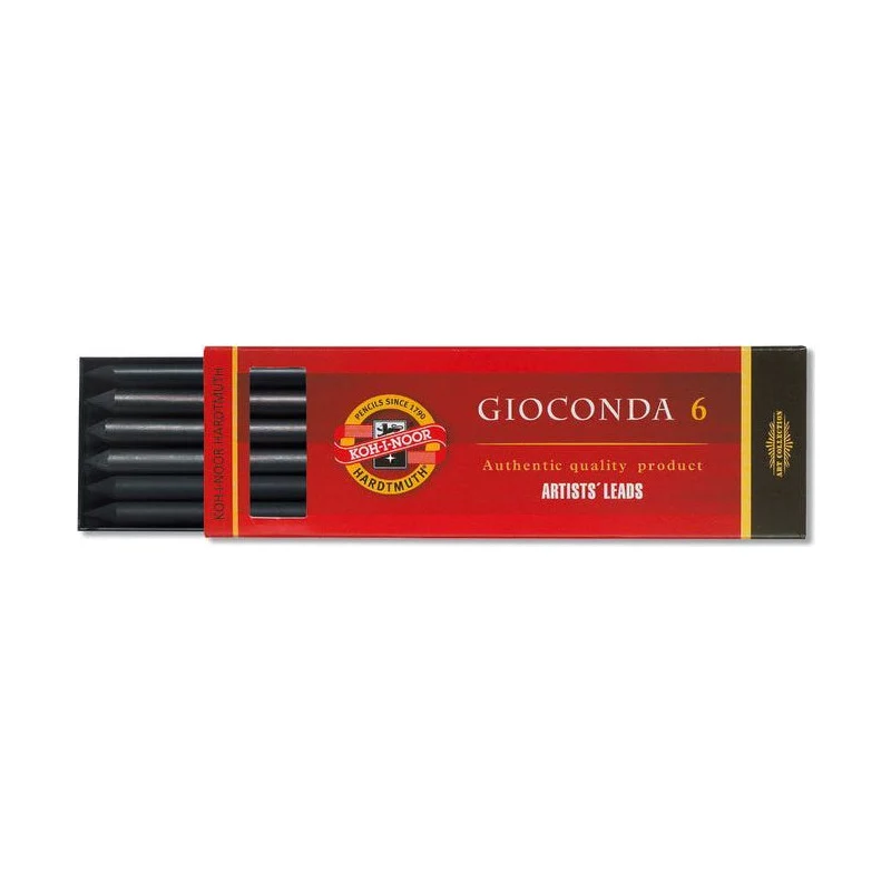 GIOCONDA Artificial Charcoal, Black, Set of 6