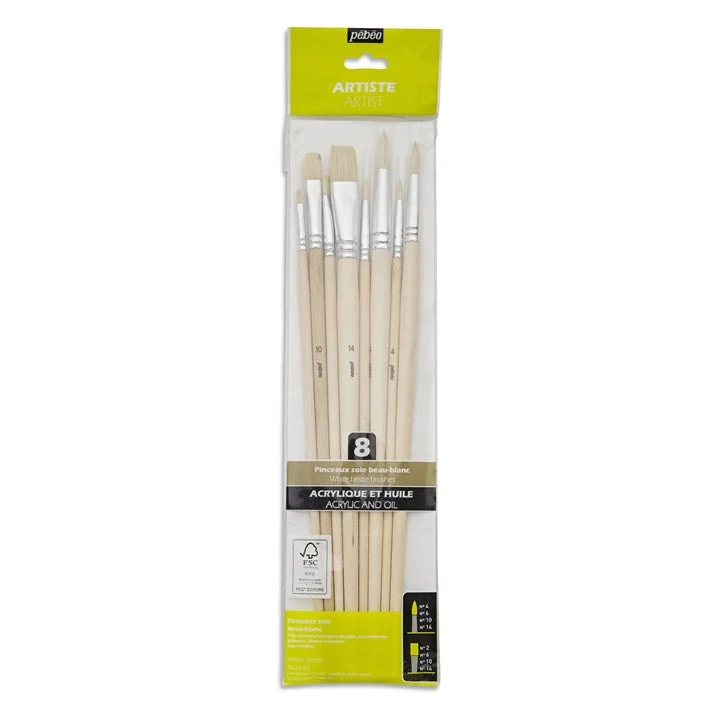 Pebeo Acrylic and Oil Brush Set of 8