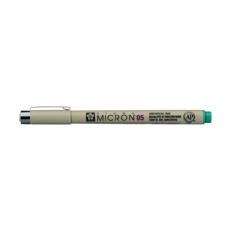 Sakura Pigma Micron 05 Fineliner, 0.45 mm, Set of 6 Colors