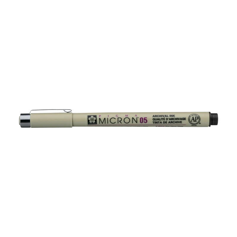 Sakura Pigma Micron 05 Fineliner, 0.45 mm, Set of 6 Colors