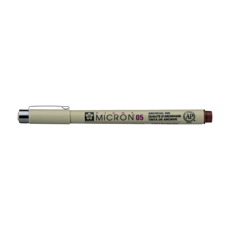 Sakura Pigma Micron 05 Fineliner, 0.45 mm, Set of 6 Colors
