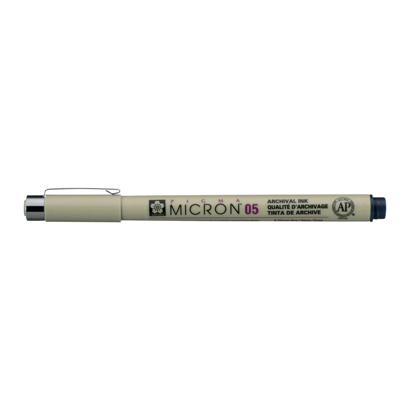 Sakura Pigma Micron 05 Fineliner, 0.45 mm, Set of 6 Colors