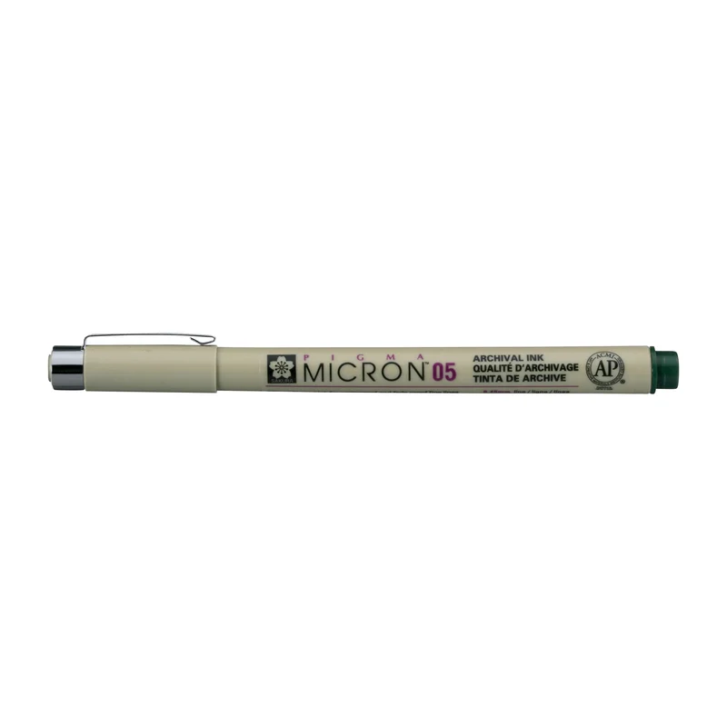 Sakura Pigma Micron 05 Fineliner, 0.45 mm, Set of 6 Colors