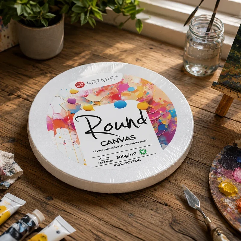 ARTMiE Round Stretched Canvas