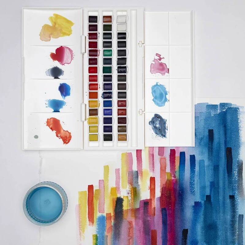 Winsor and Newton - Cotman Watercolour - 45 Half Pan Studio Set