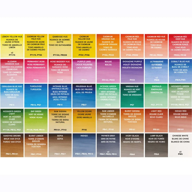Winsor and Newton - Cotman Watercolour - 45 Half Pan Studio Set