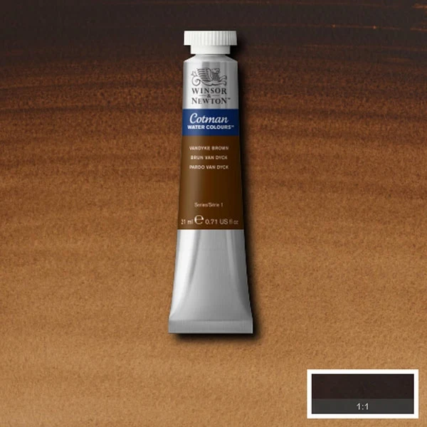 Winsor and Newton - Cotman Watercolour - 21ml - Vandyke Brown