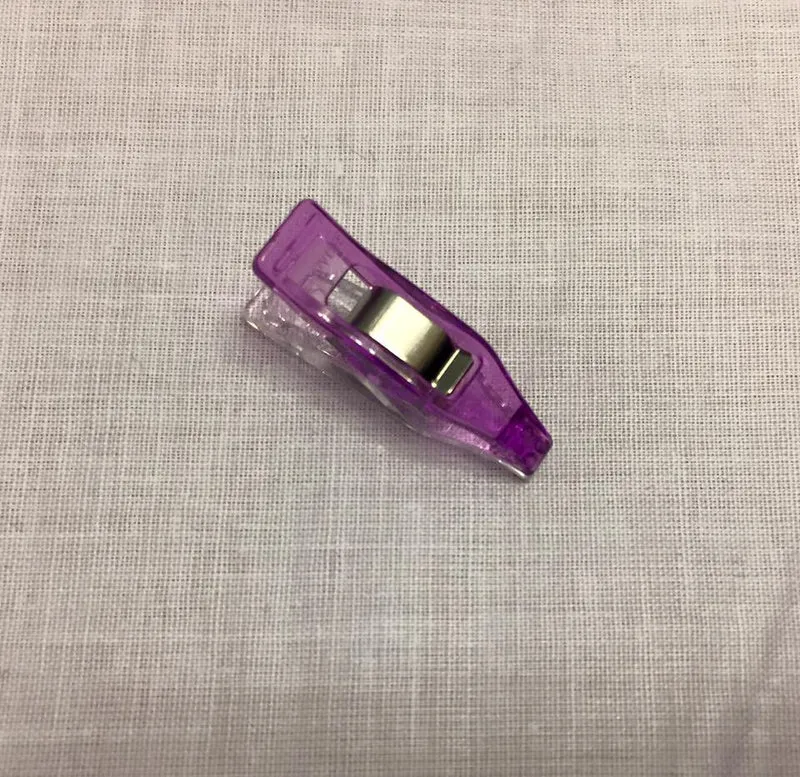 Clover Stoffklammern 1 Stk. lila mini