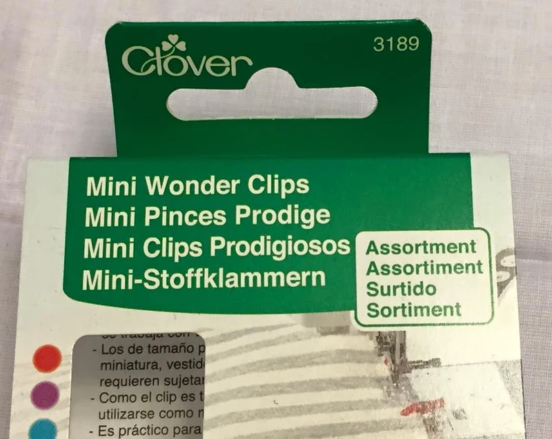 Clover Stoffklammern 1 Stk. lila mini