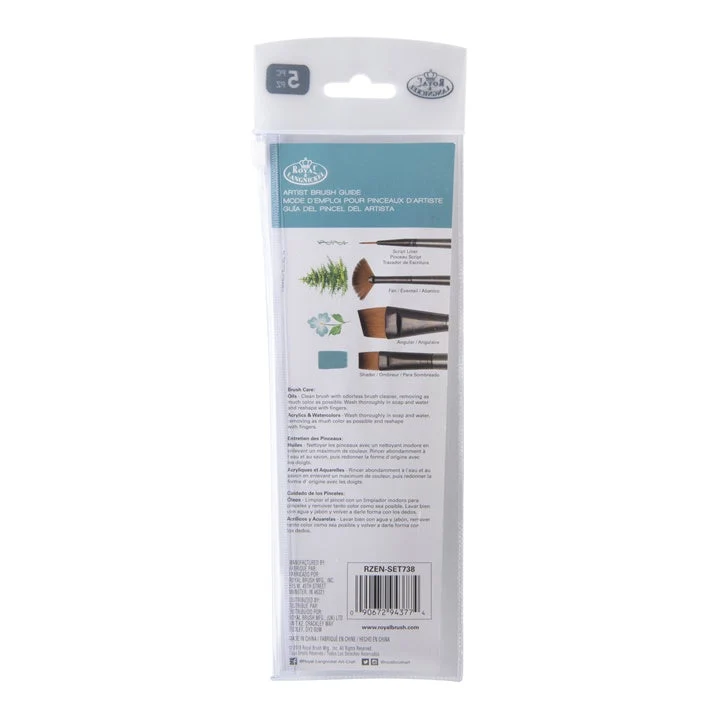 Royal and Langnickel Zen 73 Paint Brush Set of 5