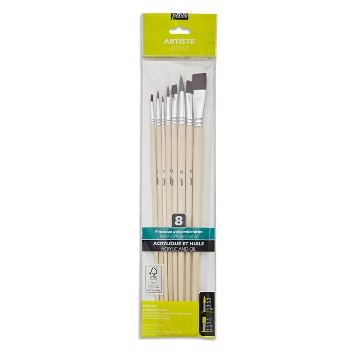 Pebeo Painting Brush Set of 8