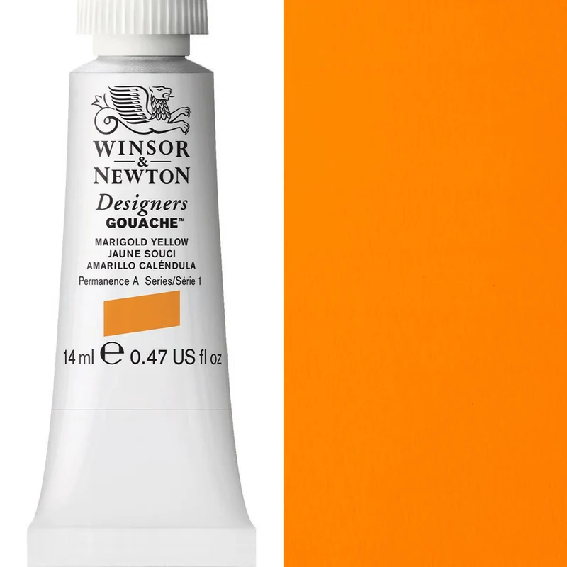 Winsor and Newton - Designers Gouache - 14ml - Marigold Yellow