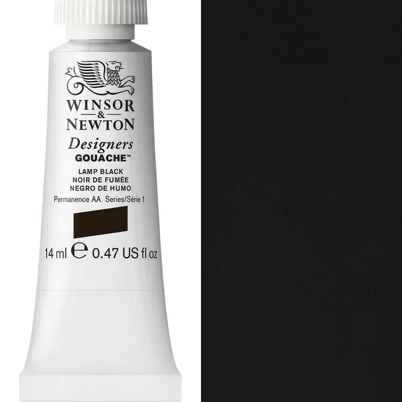 Winsor and Newton - Designers Gouache - 14ml - Lamp Black