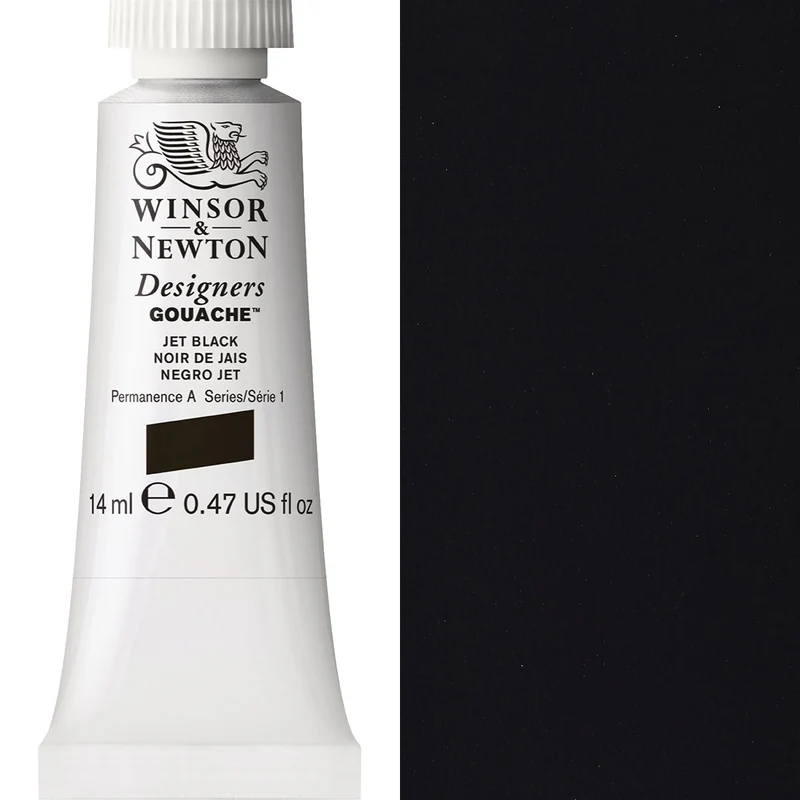 Winsor and Newton - Designers Gouache - 14ml - Jet Black