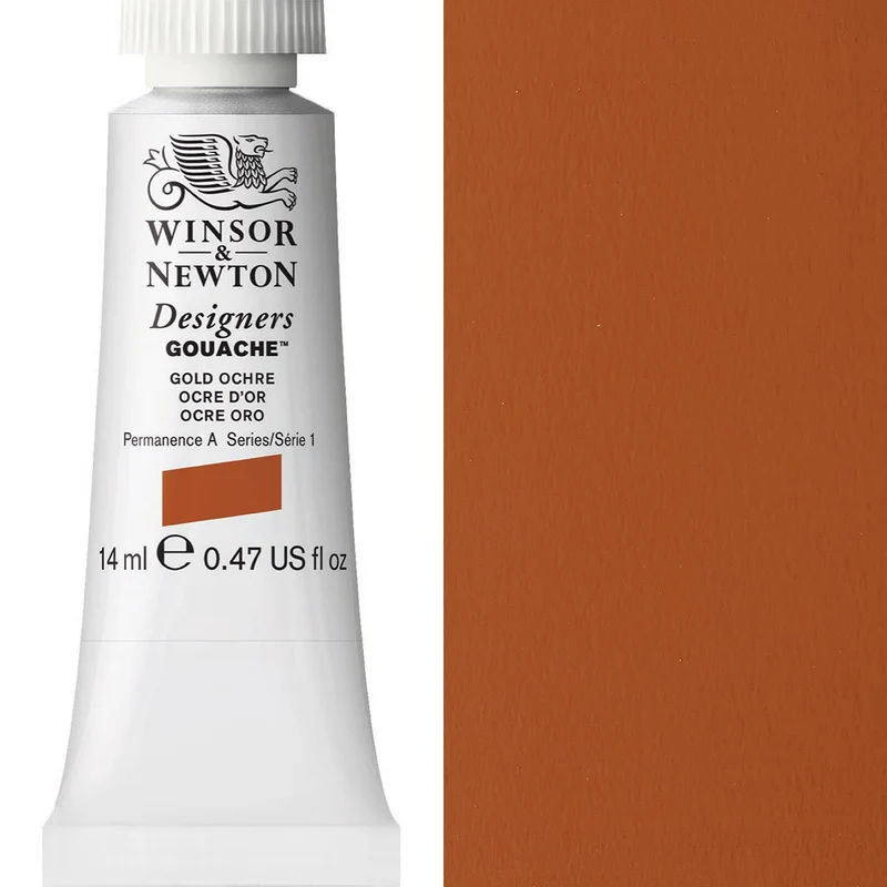 Winsor and Newton - Designers Gouache - 14ml - Gold Ochre