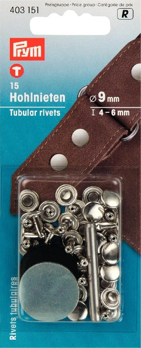 Prym Hohlnieten 4-6mm 15 Stk.