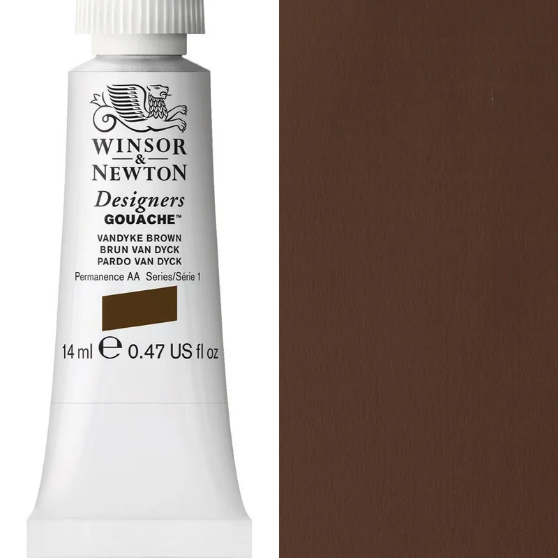 Winsor and Newton - Designers Gouache - 14ml - Vandyke Brown