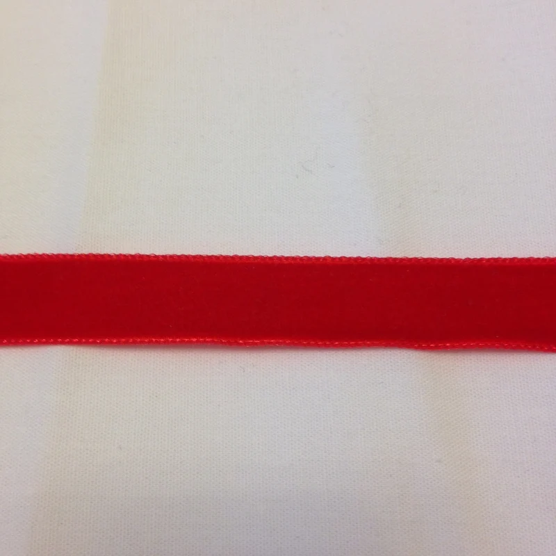 Samtband 9mm rot