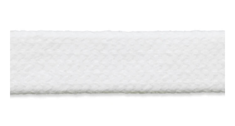 Flachkordel 6mm weiß