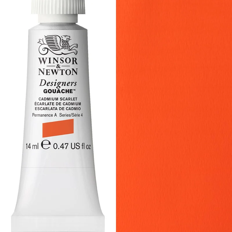 Winsor and Newton - Designers Gouache - 14ml - Cadmium Scarlet