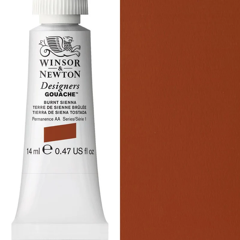 Winsor and Newton - Designers Gouache - 14ml - Burnt Sienna