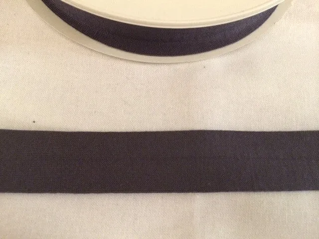 Jersey-Schrägband braun dunkelbraun