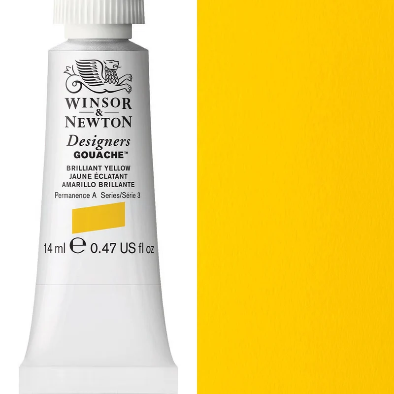 Winsor and Newton - Designers Gouache - 14ml - Brilliant Yellow