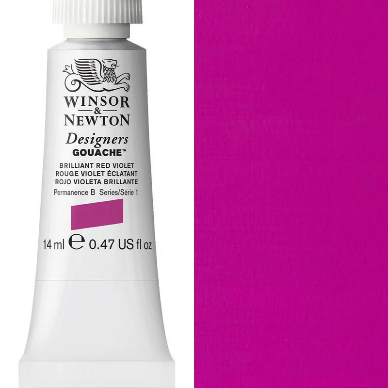 Winsor and Newton - Designers Gouache - 14ml - Brilliant Red Violet