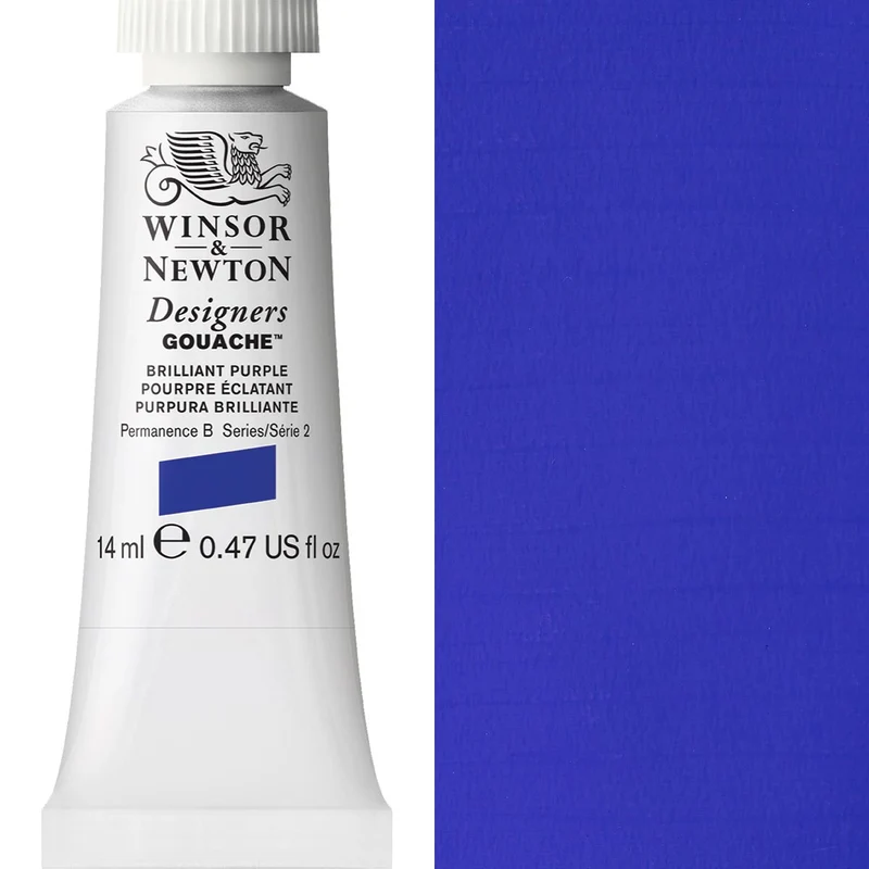 Winsor and Newton - Designers Gouache - 14ml - Brilliant Purple