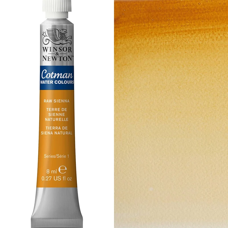 Winsor and Newton - Cotman Watercolour - 8ml - Raw Sienna