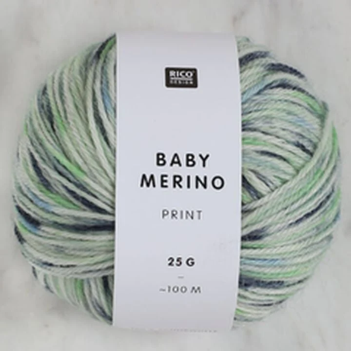 Baby Merino Yarn 100 m Multicolor