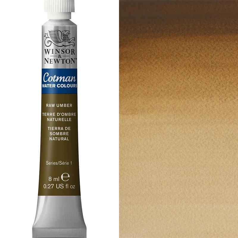 Winsor and Newton - Cotman Watercolour - 8ml - Raw Umber
