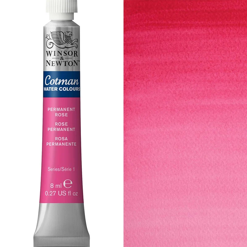 Winsor and Newton - Cotman Watercolour - 8ml - Permanent Rose