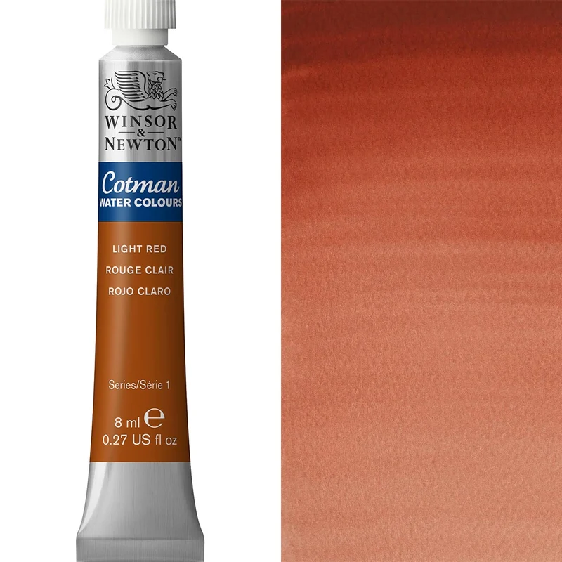 Winsor and Newton - Cotman Watercolour - 8ml - Light Red