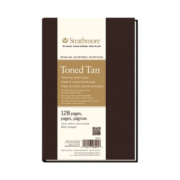 Strathmore Toned Paper Tan Hardcover Art Book