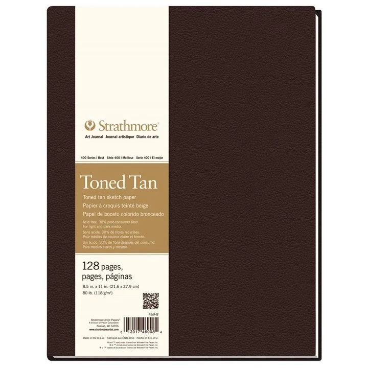 Strathmore Toned Paper Tan Hardcover Art Book