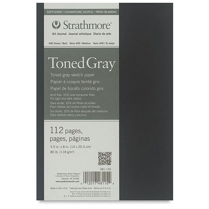 Strathmore Gray Toned Paper Art Journal, Softcover