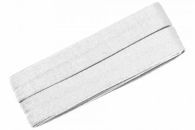 Jersey-Schrägband Viskose 3 Meter weiß Nr. 300